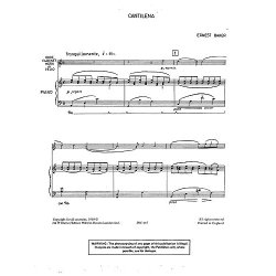 Ernest Baker: Cantilena For Cello And Piano