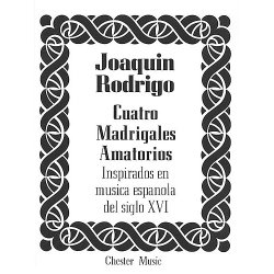 Rodrigo: Cuatro Madrigales Amatorios Medium Voice And Piano