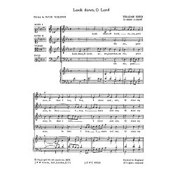 Byrd: Look Down O Lord for SATB Chorus