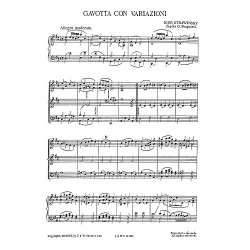 Igor Stravinsky: Gavotta Con Variazioni From Pulcinella for Piano