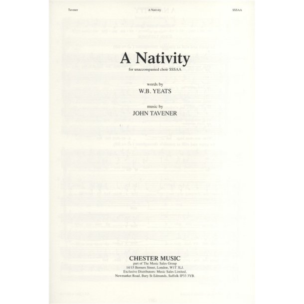 John Tavener: A Nativity