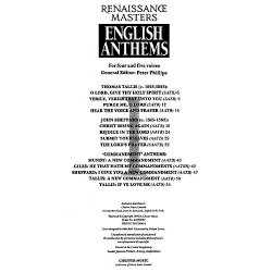 Renaissance Masters Anthem 1: Anthems By Tallis, Sheppard And Their Contemporaries