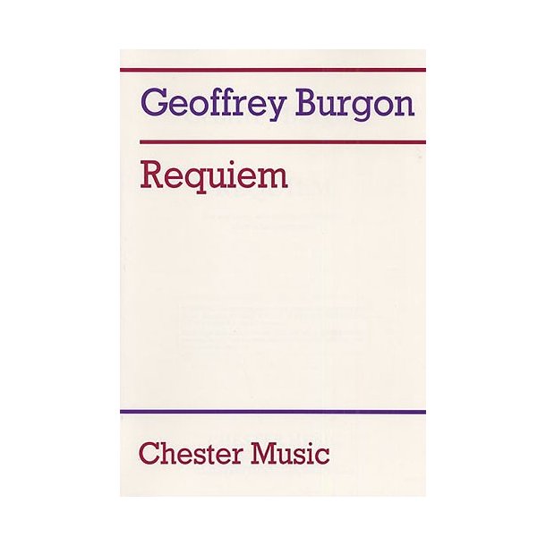 Geoffrey Burgon: Requiem (Full Score)