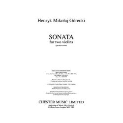 H. M. Gorecki: Sonata For Two Violins Op.10