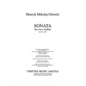 H. M. Gorecki: Sonata For Two Violins Op.10
