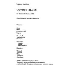Magnus Lindberg: Coyote Blues (Full Score)