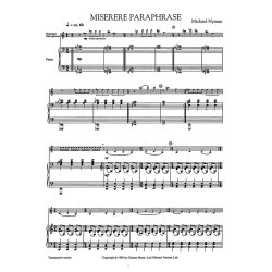 Michael Nyman: Miserere Paraphrase (Saxophone/Piano)