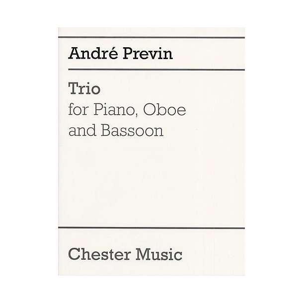 Andre Previn: Trio For Piano, Oboe and Bassoon