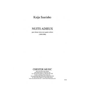Kaija Saariaho: Nuits Adieux (SATB)