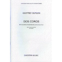 Geoffrey Burgon: Dos Coros For 12 Solo Voices Or Choir