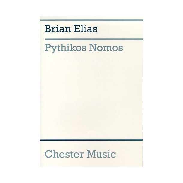 Brian Elias: Pythikos Nomos For Alto Sax And Piano