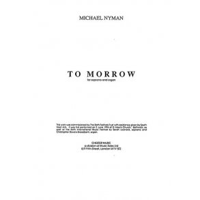 Michael Nyman: To Morrow