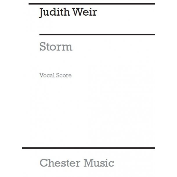 Judith Weir: Storm (Vocal Score)
