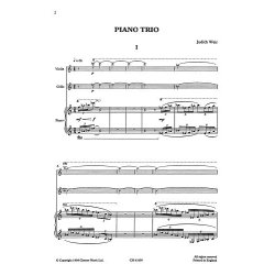 Judith Weir: Piano Trio (Score And Parts)