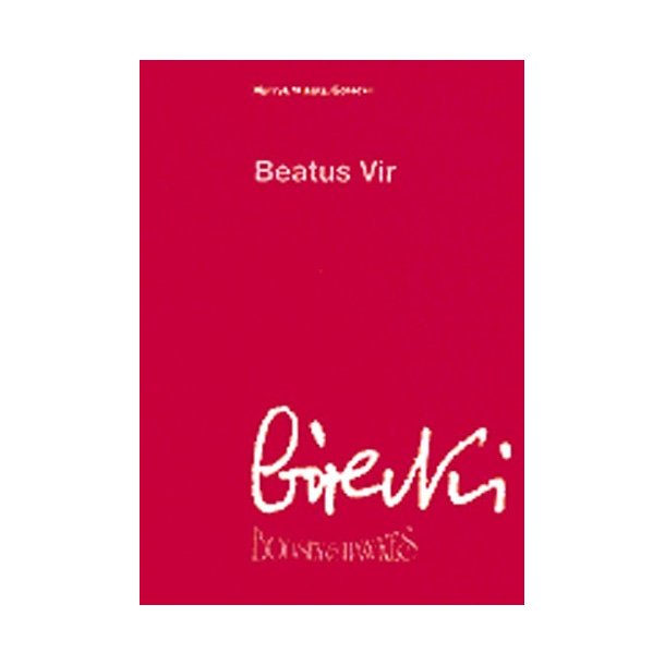 Henryk Gorecki: Beatus Vir (Study Score)