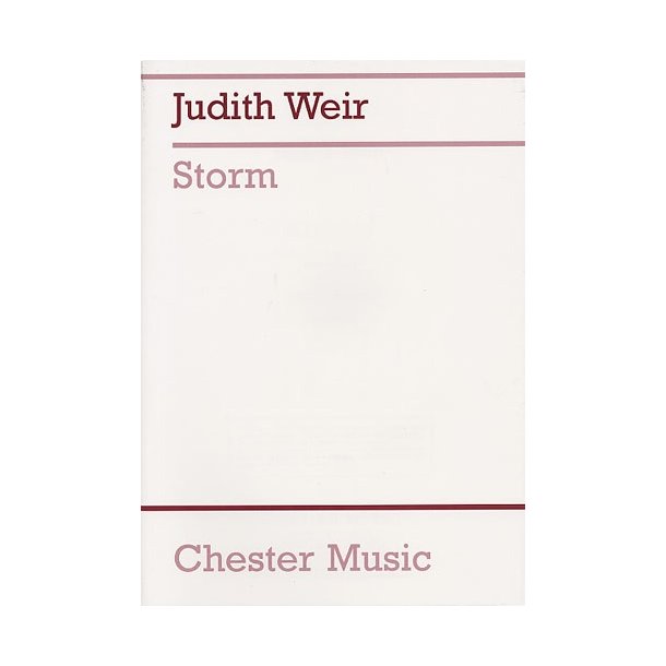 Judith Weir: Storm (Full Score)