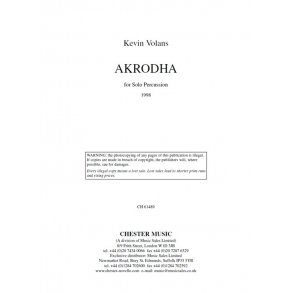 Kevin Volans: Akrodha For Solo Percussion