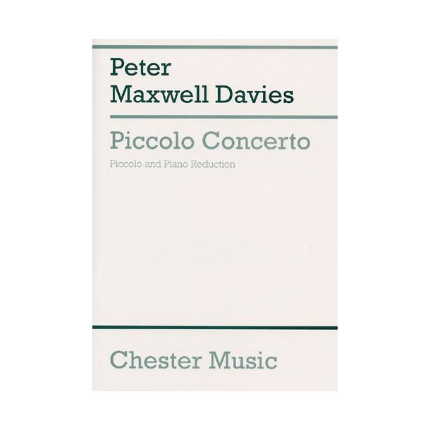 Peter Maxwell Davies: Piccolo Concerto