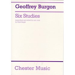 Geoffrey Burgon: Six Studies For Cello Arranged For Solo Viola