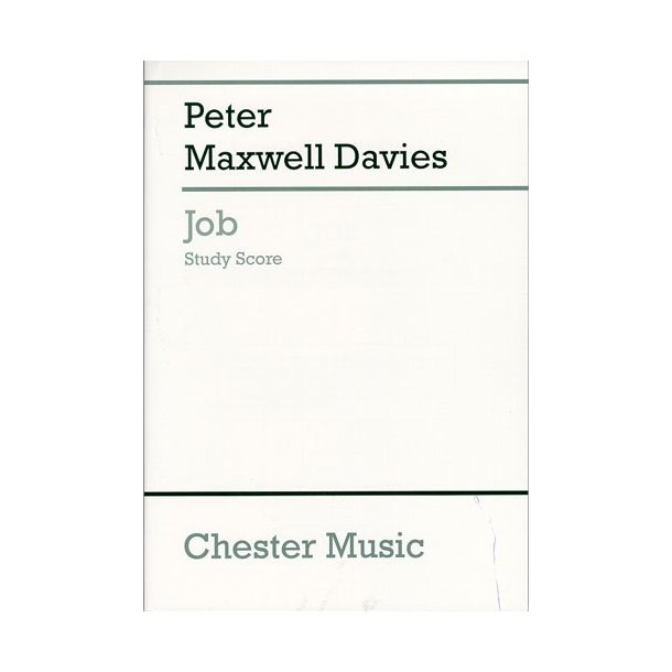 Peter Maxwell Davies: Job (Study Score)
