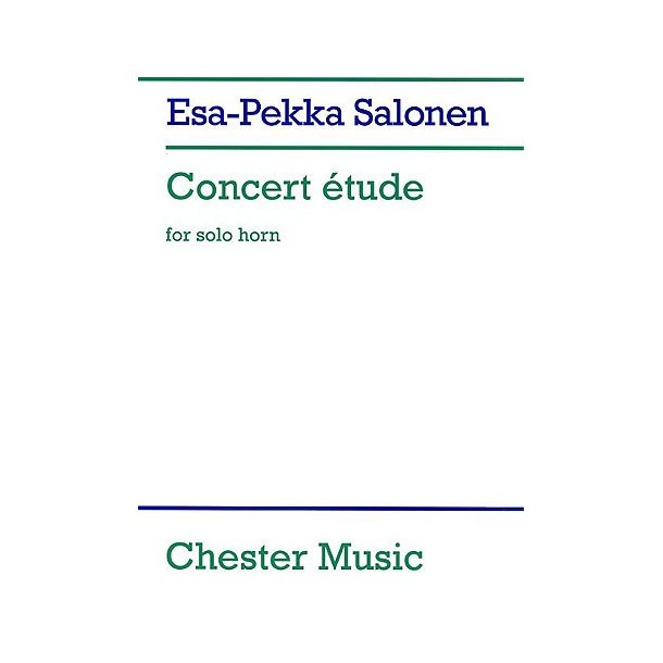 Esa-Pekka Salonen: Concert Etude For Solo Horn (Score)