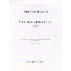 Peter Maxwell Davies: Mrs Linklater's Tune (Solo Violin)