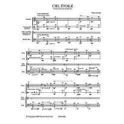 Kaija Saariaho: Ciel Etoile For Percussion And Double Bass (Score)