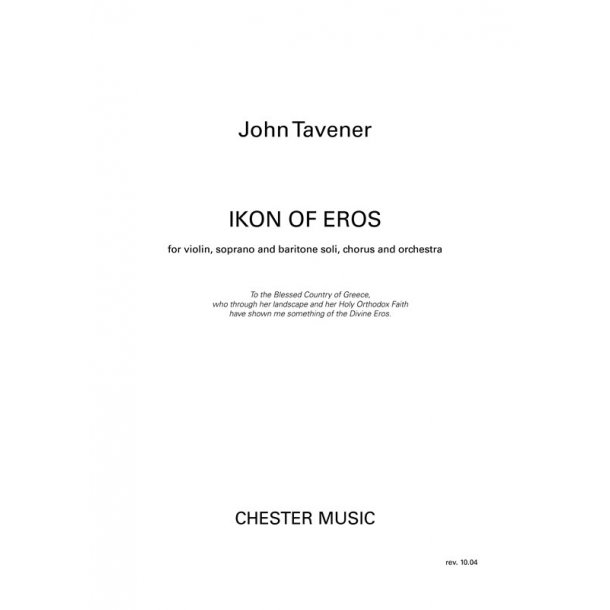 John Tavener: Ikon Of Eros (Full Score)