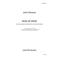 Tavener, John Ikon Of Eros Vln/Sop/Satb/Orch Vocal Score