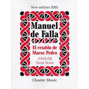 Manuel De Falla: El Retablo De Maese Pedro (Vocal Score)