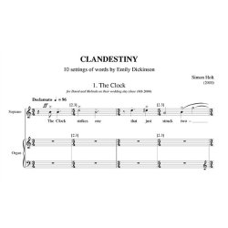 Simon Holt: Clandestiny