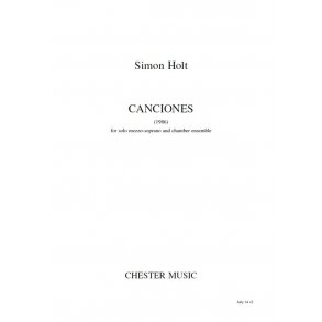 Holt: Canciones (Full Score)