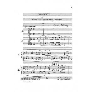 Lennox Berkeley: Concerto For Piano and Double String Orchestra (2 Piano Version)