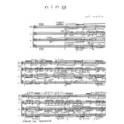 Rolf Wallin: ning (Score And Parts)