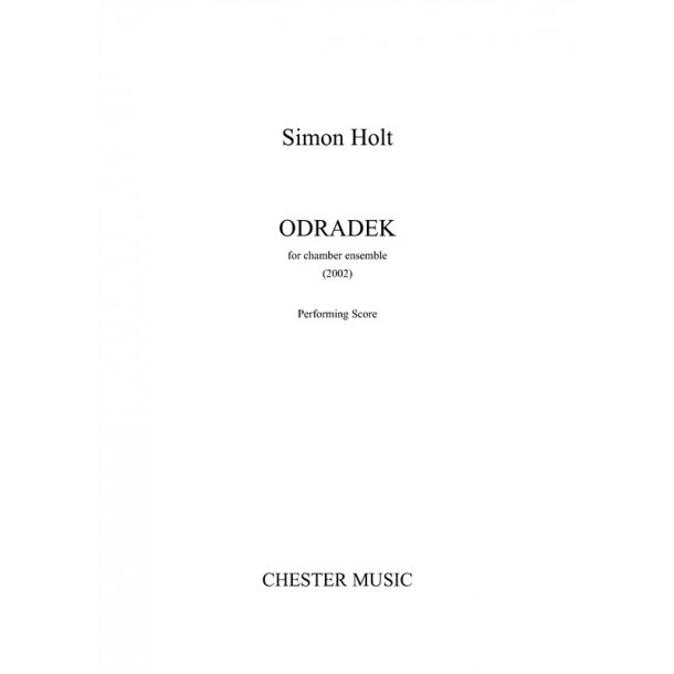 Simon Holt: Odradek (Score And Parts)