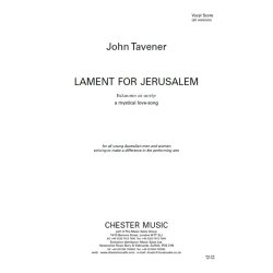 John Tavener: Lament For Jerusalem - Vocal Score (Soprano, Countertenor, SATB Chorus, Organ Accompaniment)