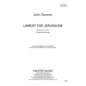 John Tavener: Lament For Jerusalem - Vocal Score (Soprano, Countertenor, SATB Chorus, Organ Accompaniment)