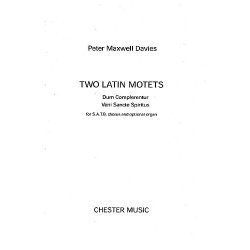 Peter Maxwell Davies: Two Latin Motets