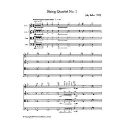 Joby Talbot: String Quartet No.1 (Score And Parts)