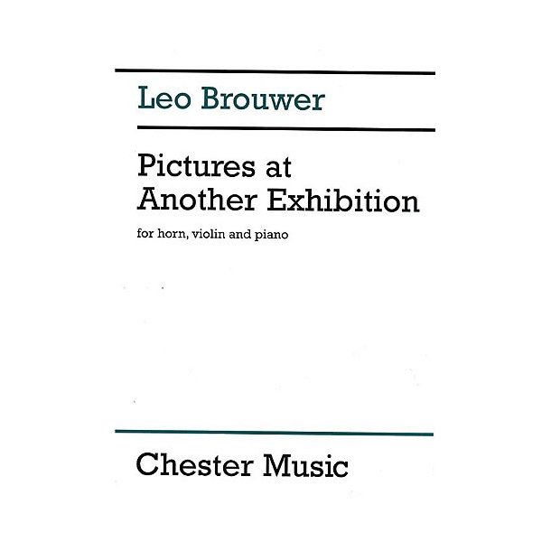Leo Brouwer Pictures At Another Exhibition Violin Noder og Bøger