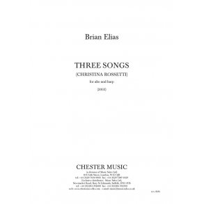 Brian Elias: Three Songs (Christina Rossetti) for Alto and Harp