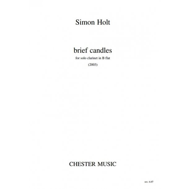 Simon Holt: Brief Candles