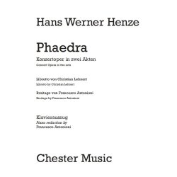 Hans Werner Henze: Phaedra (Vocal Score)