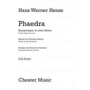 Hans Werner Henze: Phaedra (Full Score)