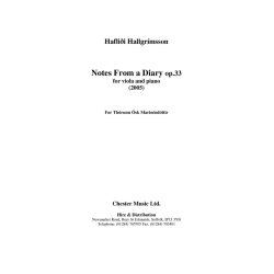 Haflidi Hallgrimsson: Notes From A Diary Op. 33