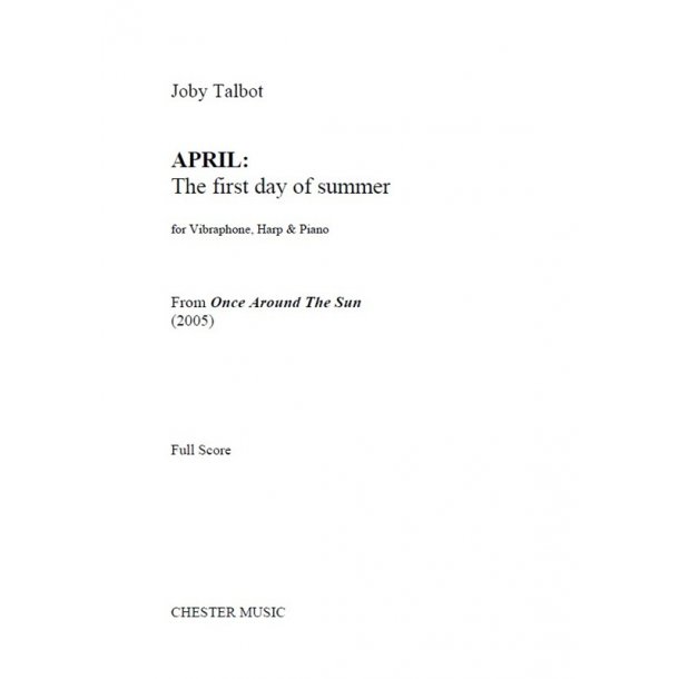 Joby Talbot: First Day Of Summer (Vibraphone, Harp And Piano)
