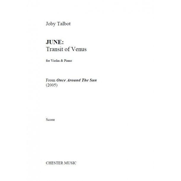 Joby Talbot: Transit Of Venus