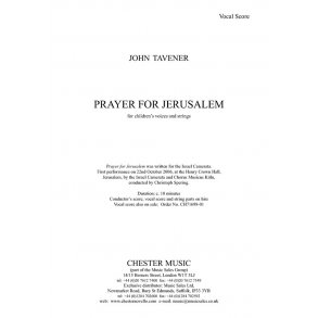 John Tavener: Prayer For Jerusalem (Children's Voices/Piano)
