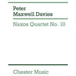 Peter Maxwell Davies: Naxos Quartet No.10 (Miniature Score)