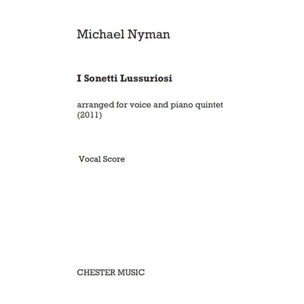 Michael Nyman: I Sonetti Lussuriosi (Vocal Score)
